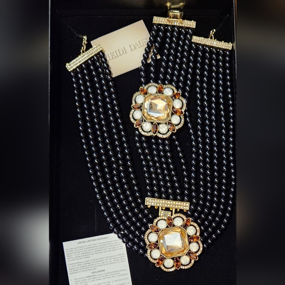 Heidi Daus Elegant Know How Necklace & Bracelet Set